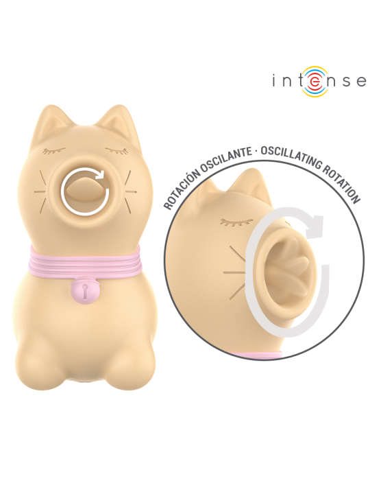 INTENSE ESTIMULADOR PUPPY LENGUA ROTADORA 360º PARA CLITORIS AMARILLO